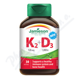 JAMIESON Vitamny K2 120mcg a D3 1000 IU cps. 30