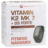 Vitamn K2 MK 7 + D3 Forte tbl. 125 + Fitness nr. 