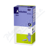 Ambulex Nitryl rukavice nepudrov violet S 100ks