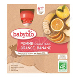 BABYBIO jablko-pomeran-bann 6m+ 4x90g