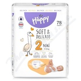 Happy Soft&Delicate 2 dtsk pleny 3-6kg 78ks