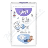 Happy Soft&Delicate 3 dtsk pleny 5-9kg 70ks