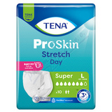 TENA Proskin Stretch Day Super L ink. zal. kalh. 10ks
